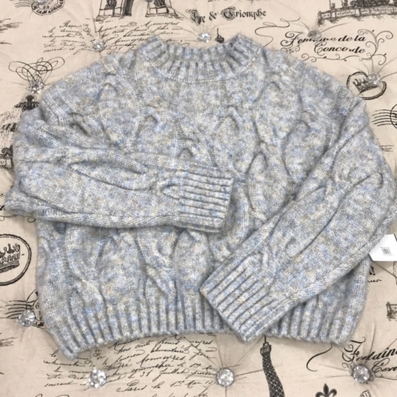 4SI3NNA Cable Crop Sweater - Picture 5 of 6